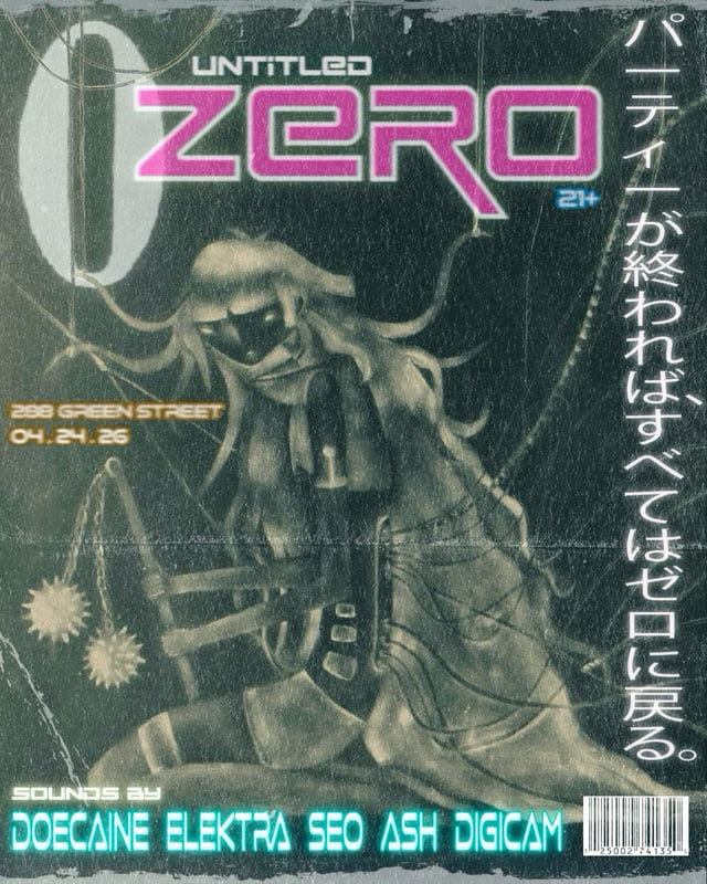 Boston Untitled: Zero flyer