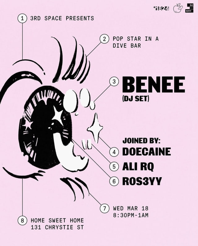 3rd Space: Benee flyer